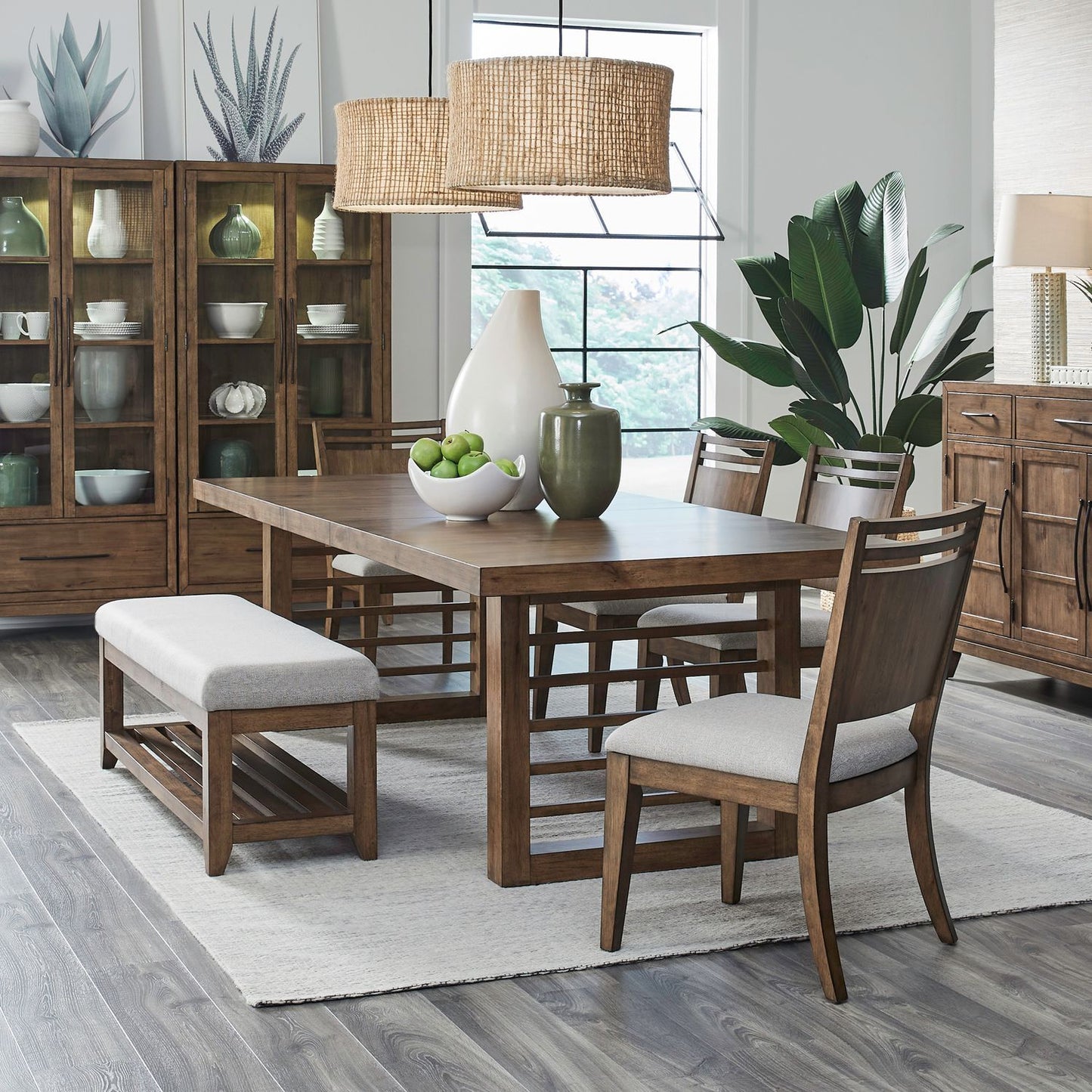 Shaker Lakes - Optional Double Pedestal Table Set