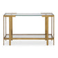 Kendrick - Glass Console Table - Gold