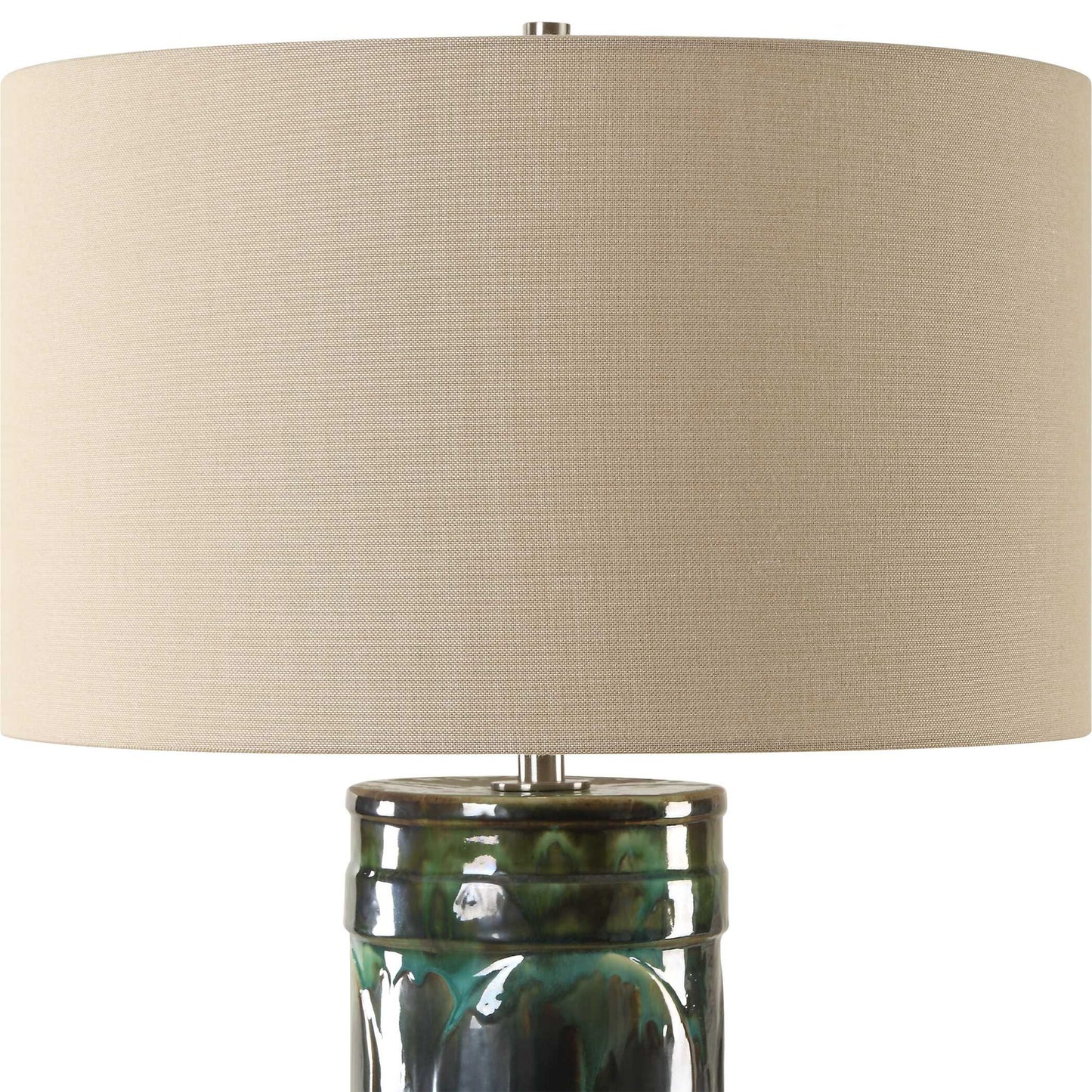 Loch - Green Glaze Table Lamp