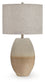 Linas - Metal Table Lamp - Cream / Beige