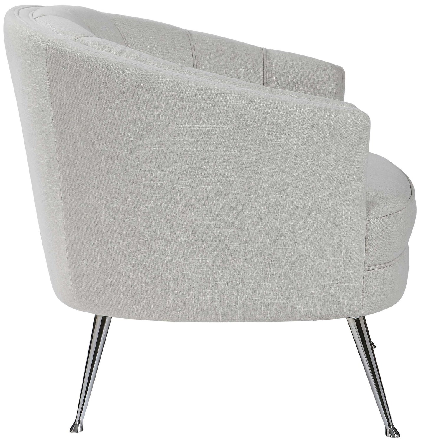 Janie - Mid-Century Accent Chair - White