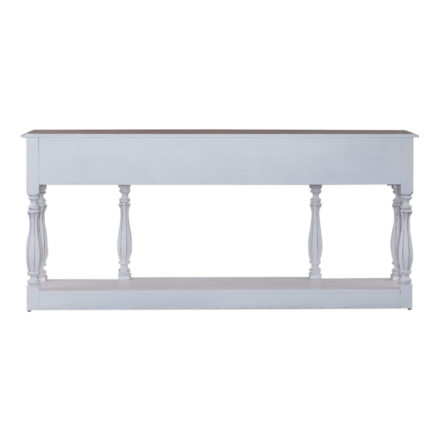 Magnolia Manor - 3 Drawer Hall Console Table - White