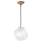 Geodesic - 1 Light Mini Pendant - White