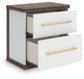 Kendanport - 3 Pc. - Dresser And 2 Nightstands - Brown / White