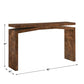 Naoko - Burl Wood Console Table - Woodtone