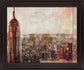 Copper Skyline Majesty - 28" x 34" Framed Wall Art - Dark Brown