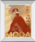 Semana De La Moda By Tava Studio - Mirror Framed Print Wall Art - Red