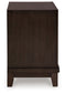 Neymorton - Two Drawer Night Stand - Dark Grayish Brown