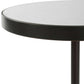 Odesa - Marble Accent Table - Black / White