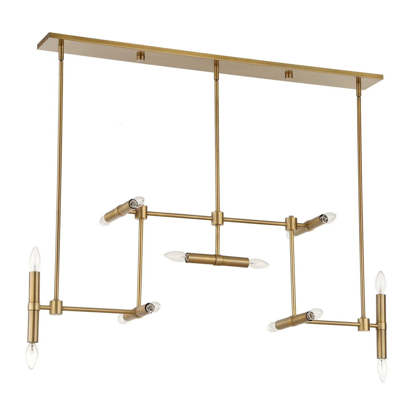 Cadre - 14 Light Modern Linear Pendant - Gold