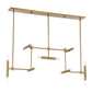 Cadre - 14 Light Modern Linear Pendant - Gold