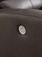 Boxmere - Dbl Power Reclining Loveseat with Console - Storm
