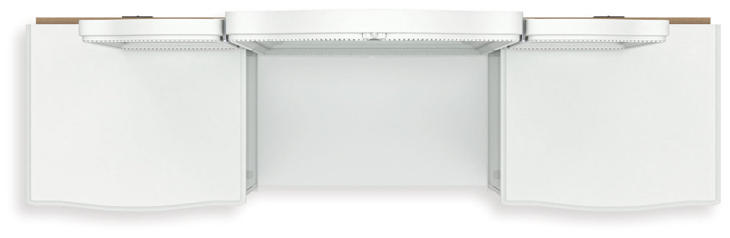 Kozlani - 3 Pc. - Vanity, Mirror And Stool - White