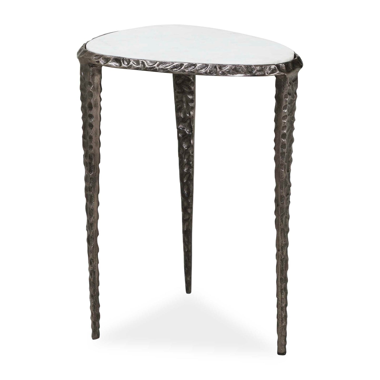Arnold - Marble Accent Table - Bronze,White