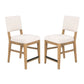 Millwork - Counter Chair (Set of 2) - White / Light Brown