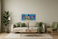 Greedy Duck Delight - 28" x 63" Framed Wall Art - Green