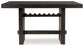 Burkhaus - Rectangular Dining Room Counter Table - Dark Brown