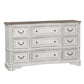 Magnolia Manor - 9 Drawer Dresser - White