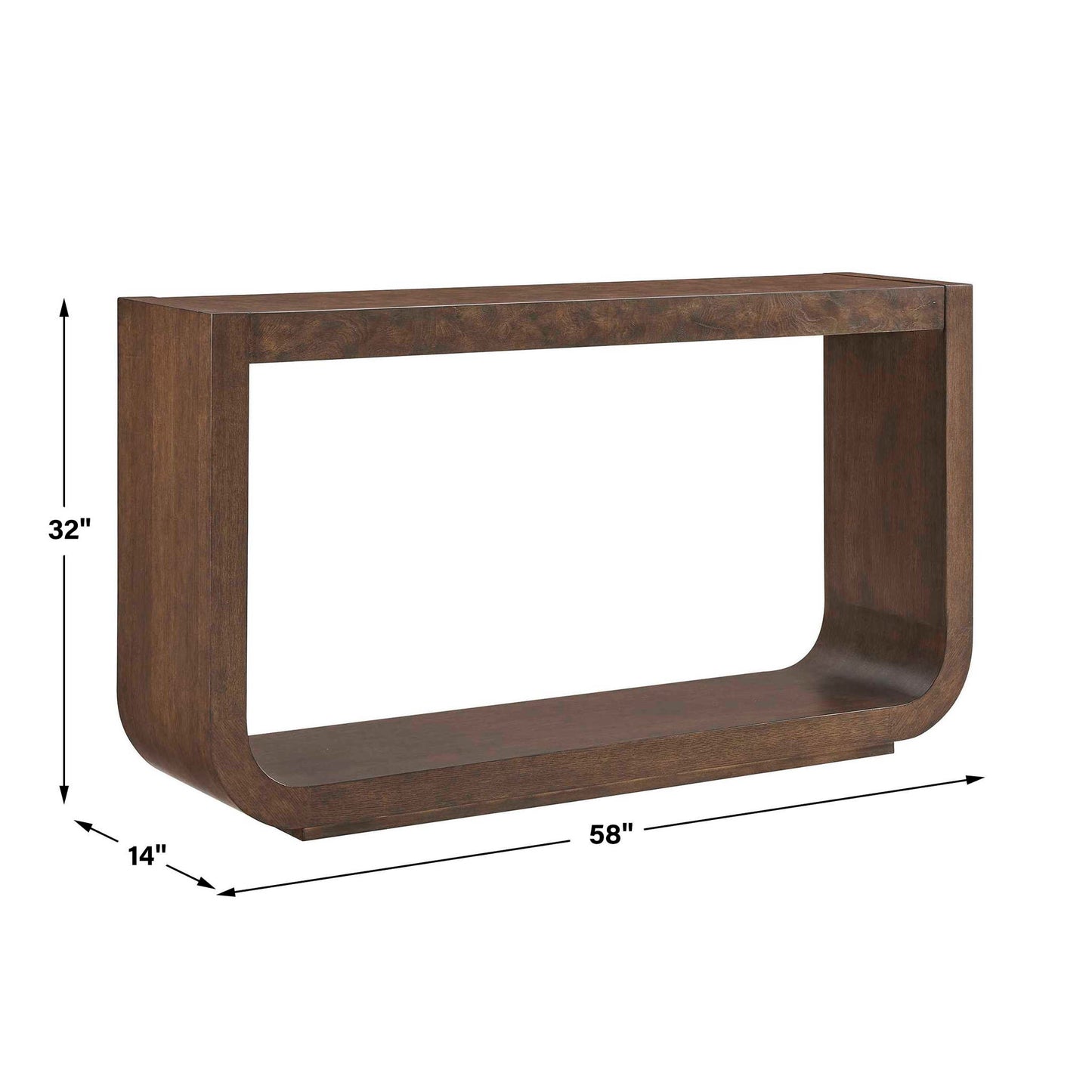 Flores - Modern Console Table - Woodtone