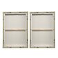Abstract Afternoon - Framed Canvases (Set of 2) - Blue / Green / Pink / White / Woodtone / Yellow