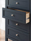 Landocken - Four Drawer Chest - Brown / Blue