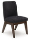 Dilenno - Dining Upholstered Side Chair (Set of 2) - Dark Brown