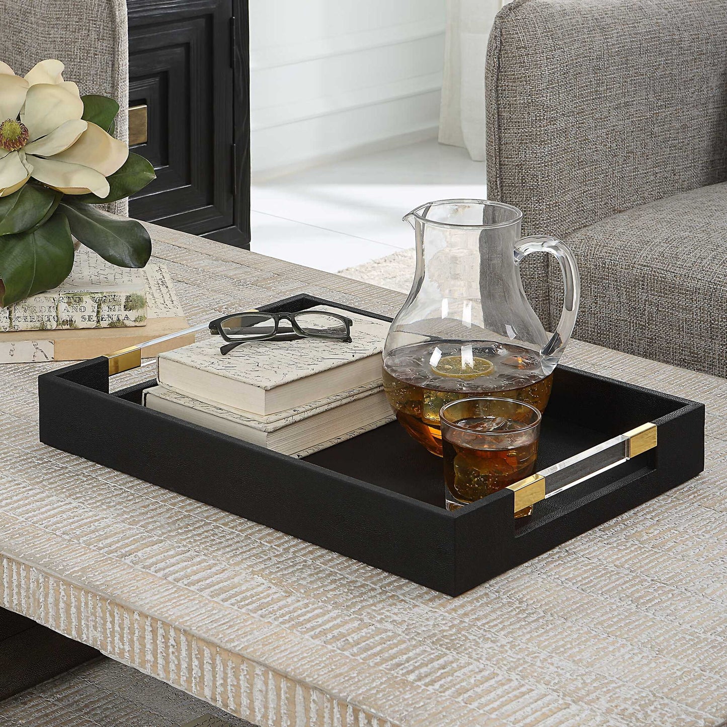 Wessex - Shagreen Tray - Black