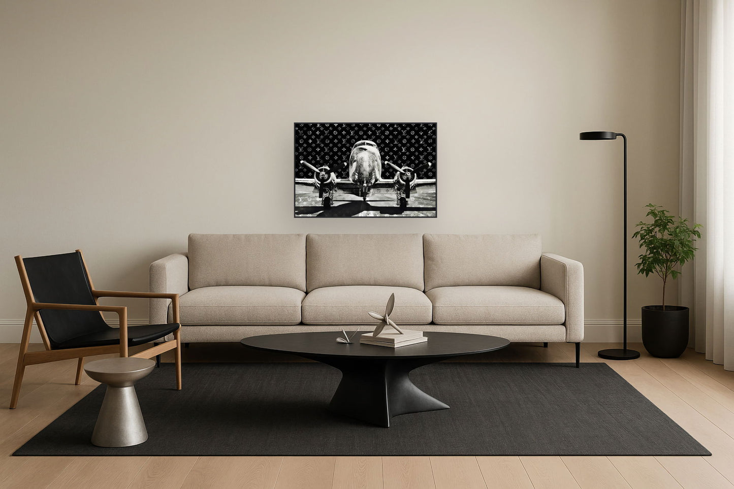 Runway Reflections - 32" x 47" Framed Wall Art