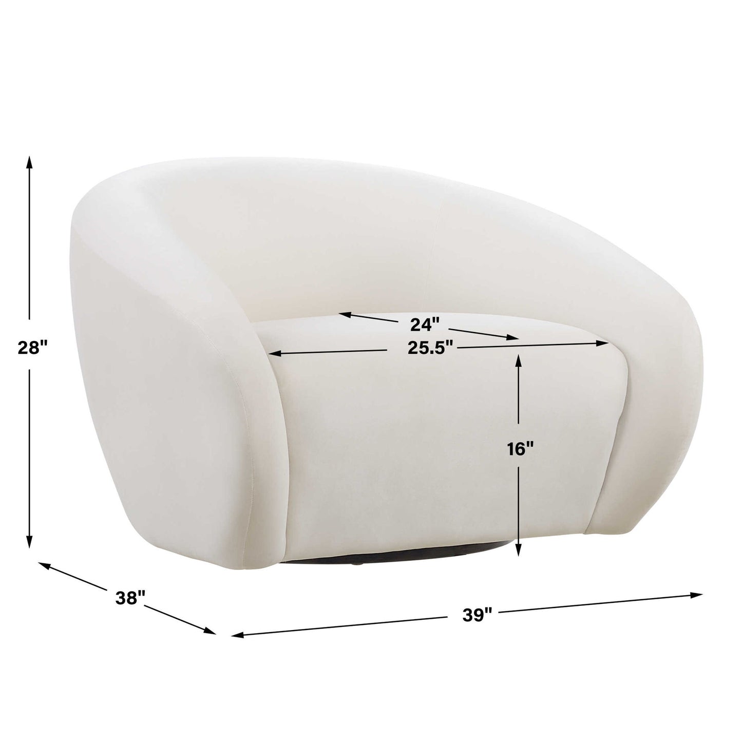 DeSoto - Swivel Chair - Cream