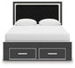 Zuraleus - Upholstered Panel Platform Storage Bedroom Set