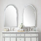 Brayden - Frameless Arched Mirror - Pearl Silver