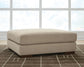 Linenhause - Oversized Accent Ottoman - Dune