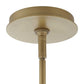 Valencia - 6 Light Glass Panel Pendant - Gold / White