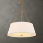 Andalucia - 4 Light Drum Pendant - Gold / White