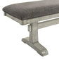 Hallendale - Upholstered Dining Bench - Gravel Wash