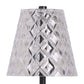 "Crystal Radiance I" Rechargeable LED Metal Accent Lamp (Set of 2) - Matte Black / Clear Gray