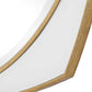 Estella - Round Mirror - Gold / White