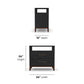 Waterfall - Nightstand - Black