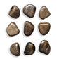 Pebbles - Walnut Wood Wall Décor (Set of 9) - Dark Brown
