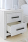 Cayboni - Two Drawer Night Stand - Whitewash
