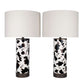 Painted Plains PU Leather & Metal Table Lamp (Set of 2) - Cowhide / Oil Rubbed Bronze