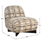 Evans - Modern Armless Accent Chair - Beige / Brown