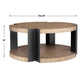 Loana - Industrial Coffee Table - Light Brown