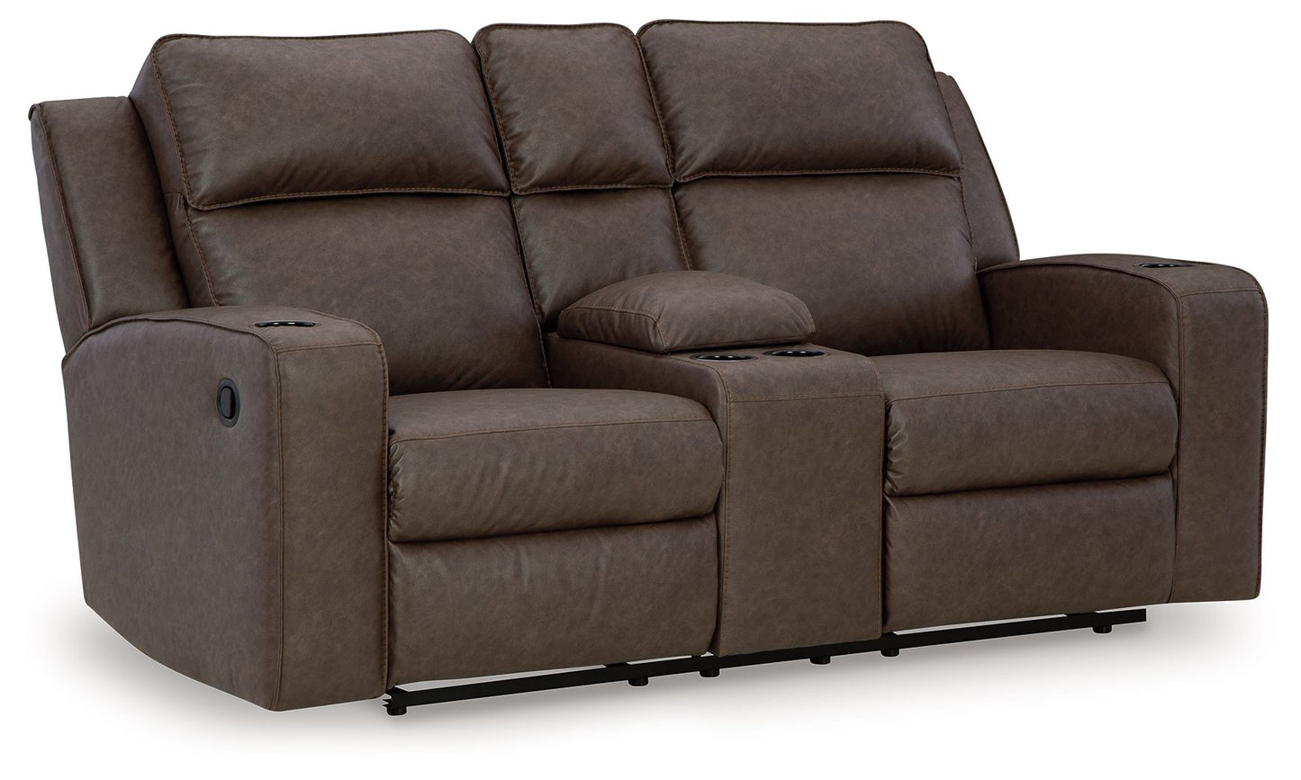 Lavenhorne - Double Reclining Loveseat With Console