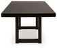 Neymorton - 7 Pc. - Rectangular Extension Table, 6 Side Chairs - Dark Grayish Brown