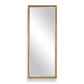 Kampar - Full Length Rattan Tall Mirror - Gold / Woodtone