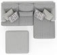 Titan - Sectional With Comfort Coil Seating, Cocktail Ottoman And Accent Pillows Included