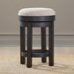 Weston - Upholstered Swivel Console Stool - Peppercorn