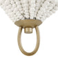 Biddeford - 1 Light Beaded Sconce - Gold / White