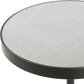 Odesa - Marble Accent Table - Black / White